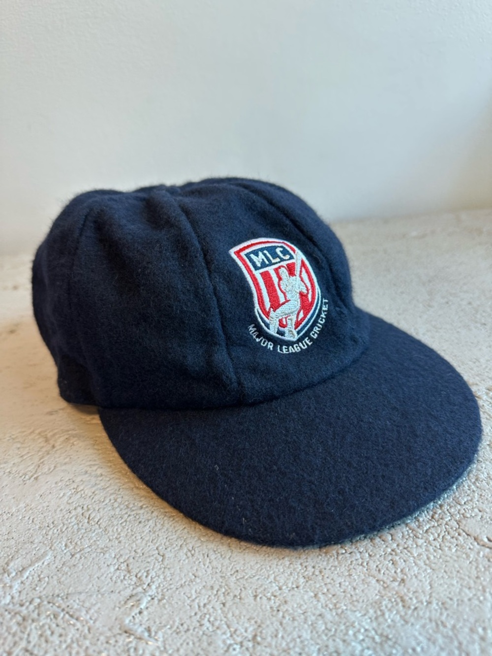 Major League Cricket Wool Cap - Navy with Red & White Patch